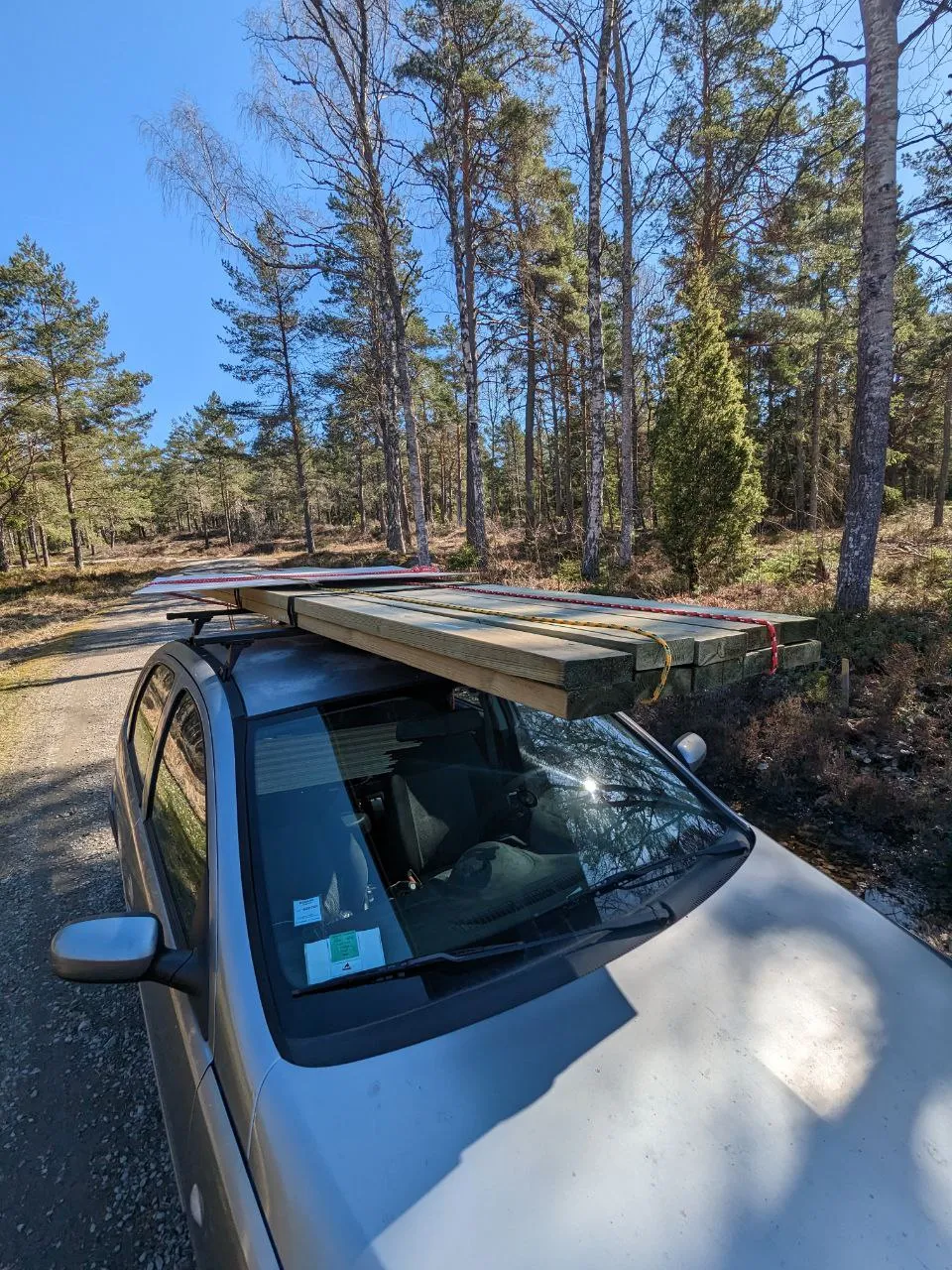 transporting wood on my car
